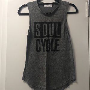 Soul Cycle muscle gray tank top